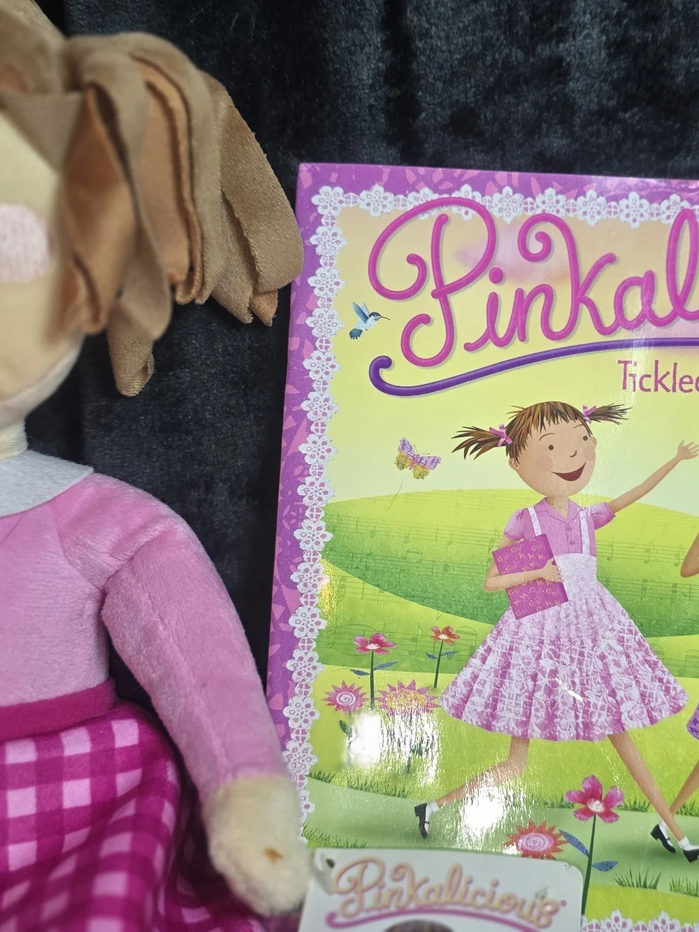 Pinkalicious Tickled Pink Plush Doll with Book - Pink